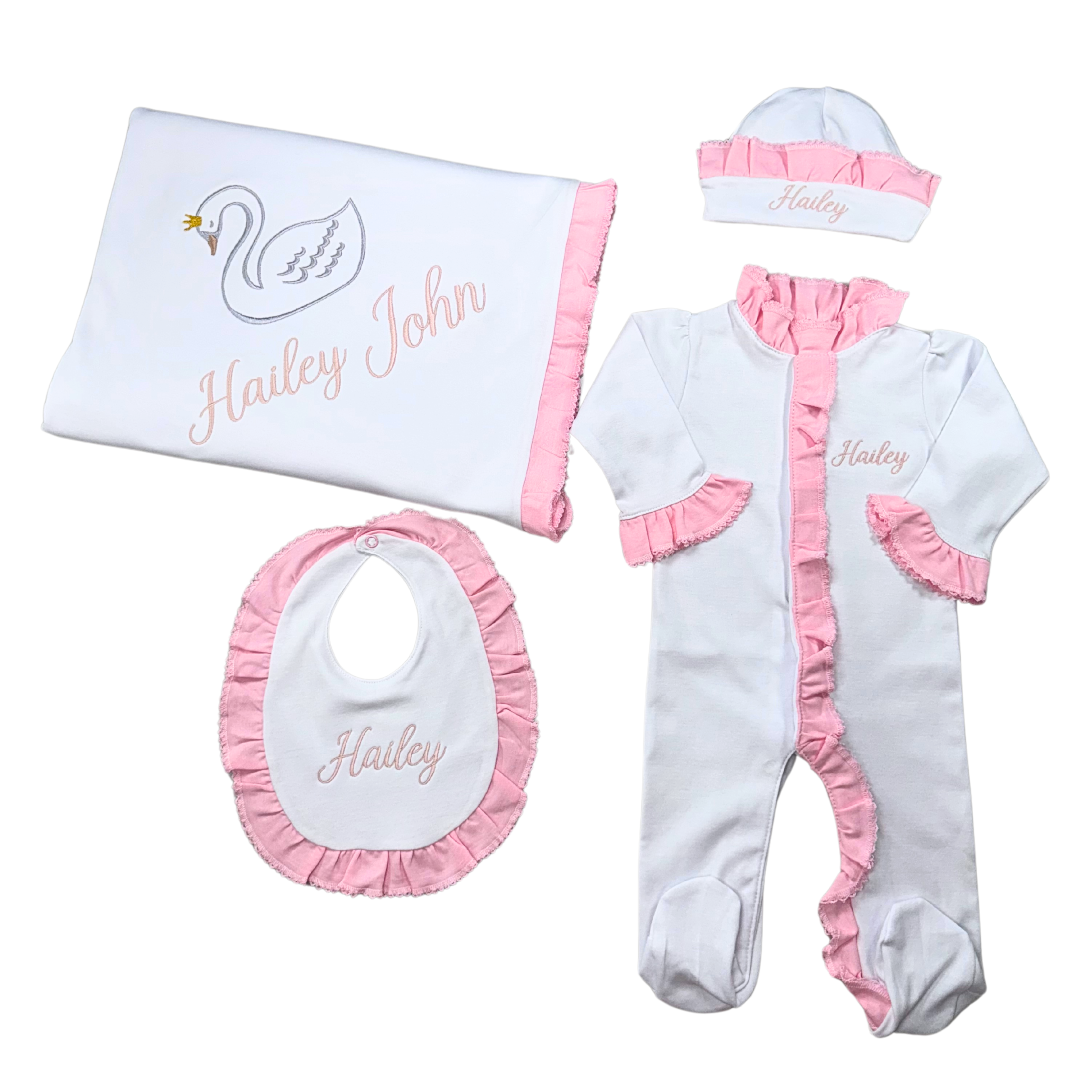 Baby Pink Ruffle Set