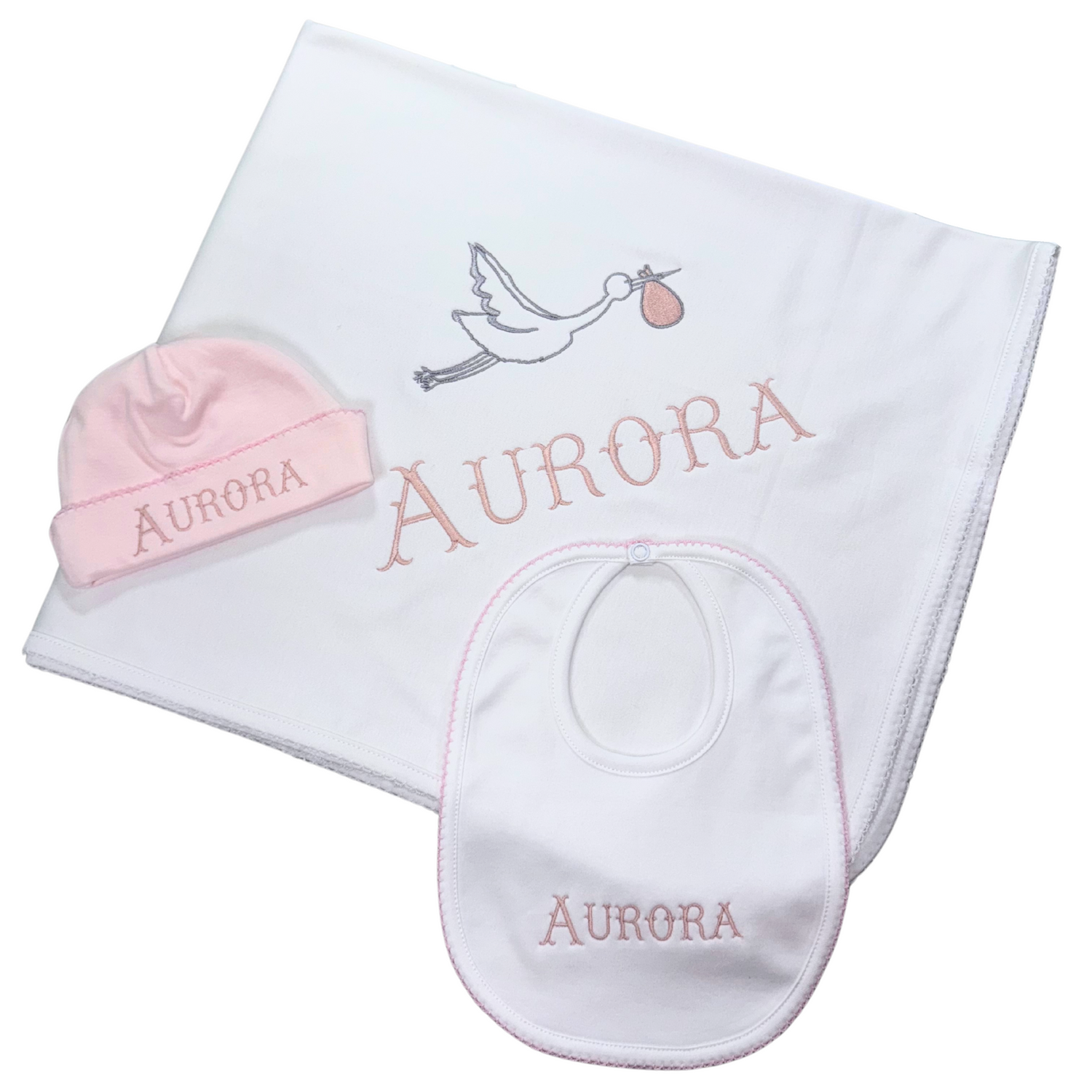 Two tones pink and white set