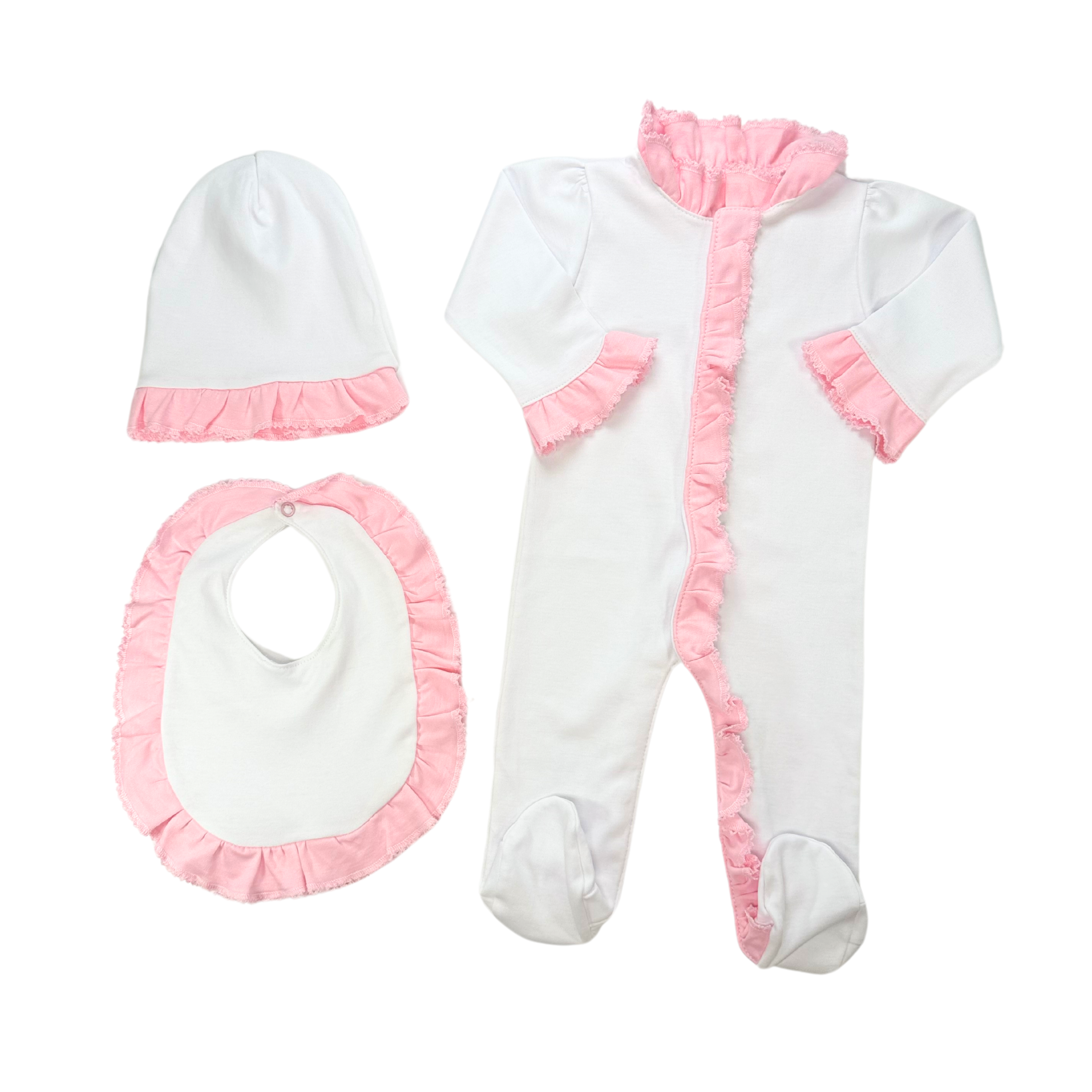 Baby Pink Ruffle Set