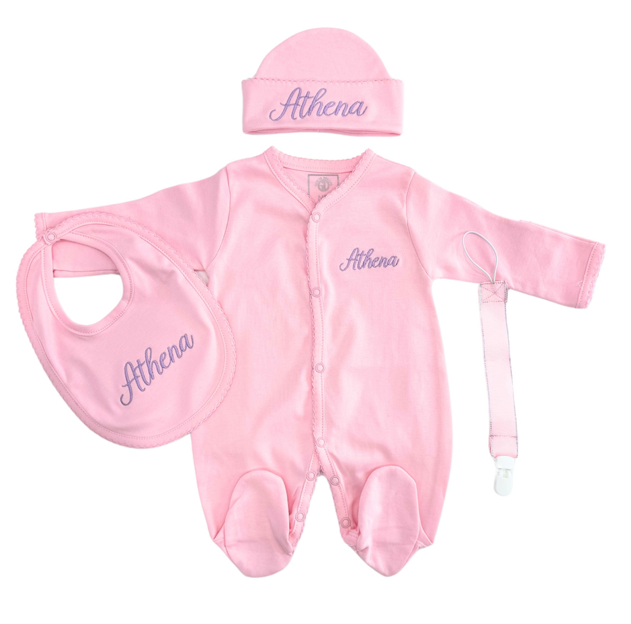 Ballet Pink Pima Cotton Baby Set