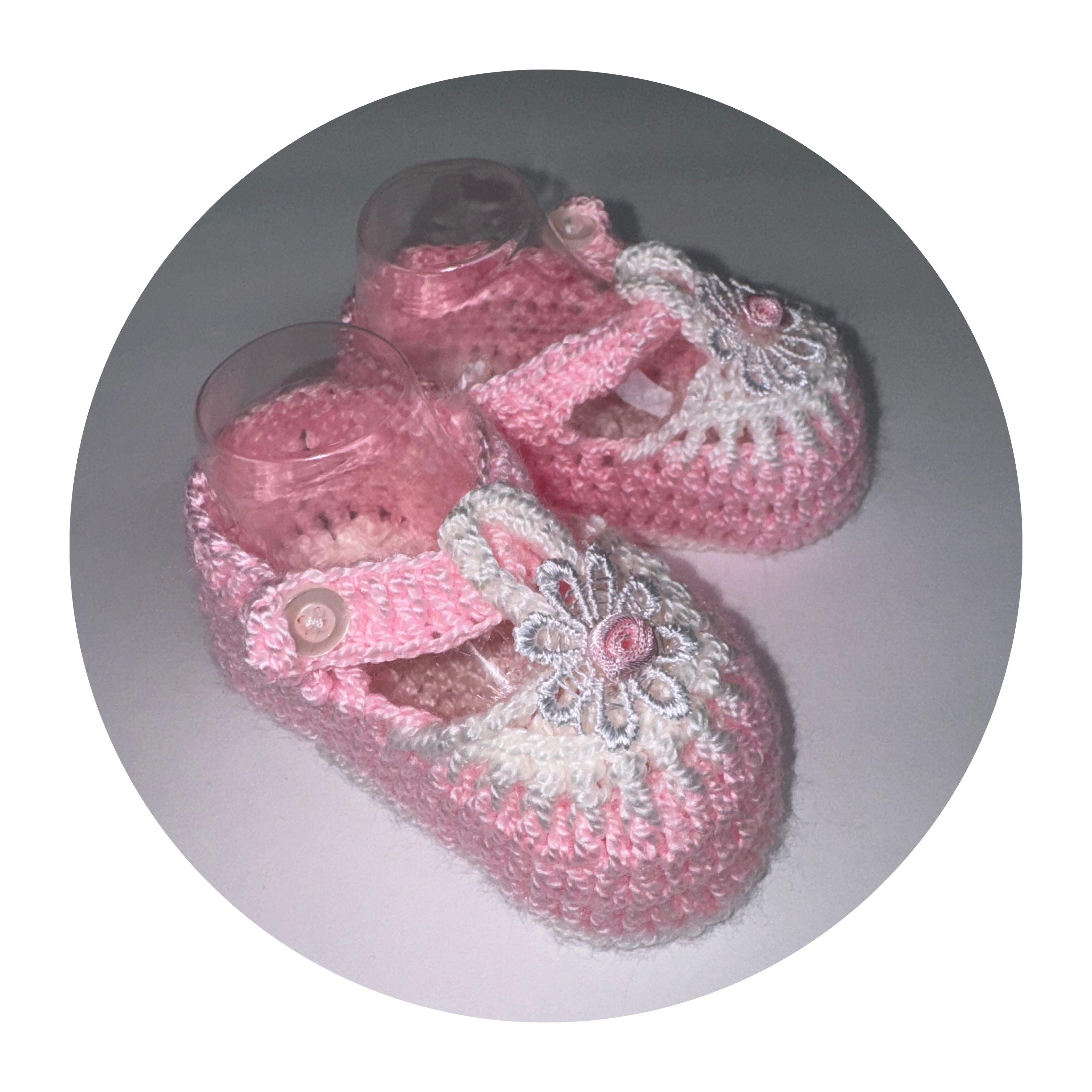 Pink Knit Shoes