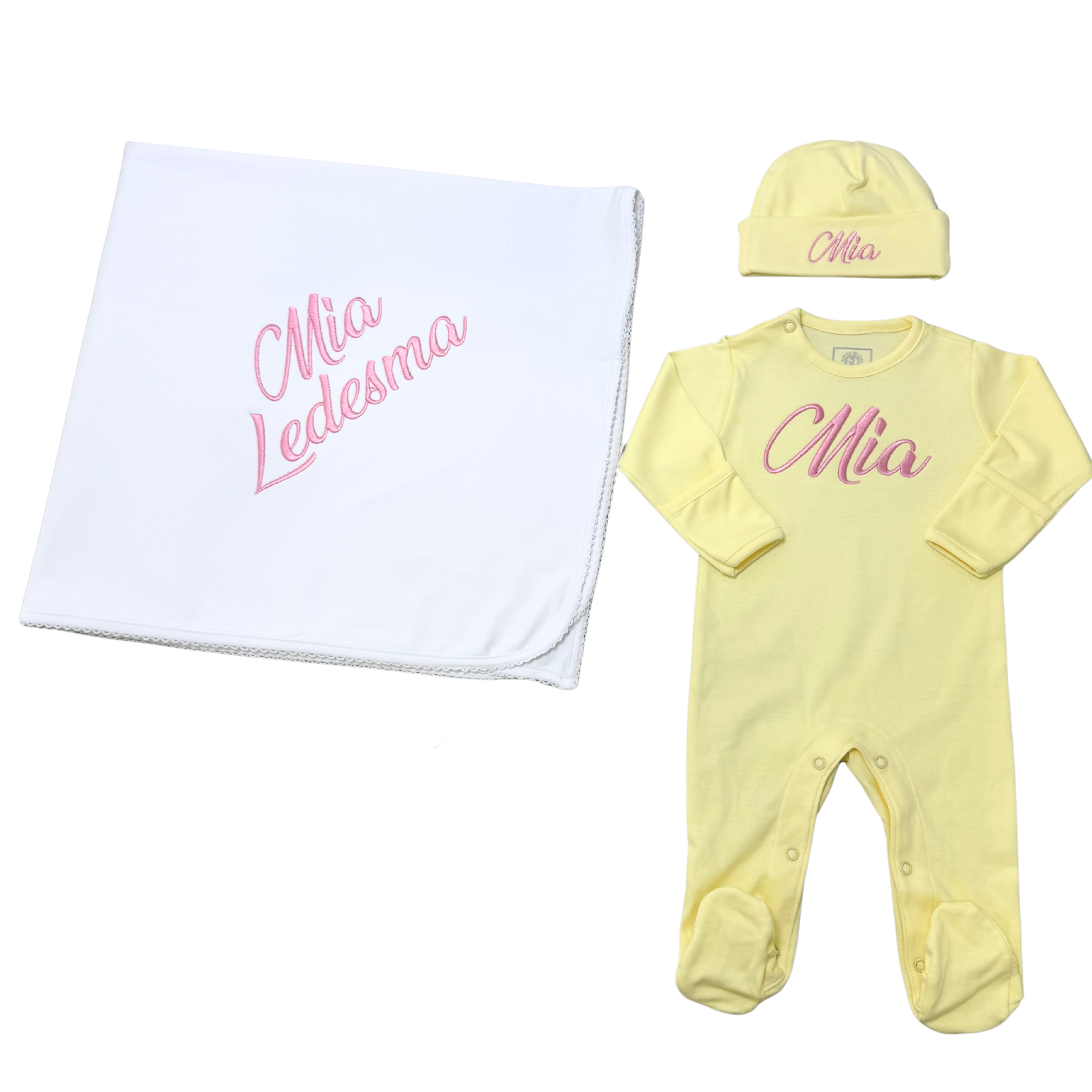 One-piece yellow set