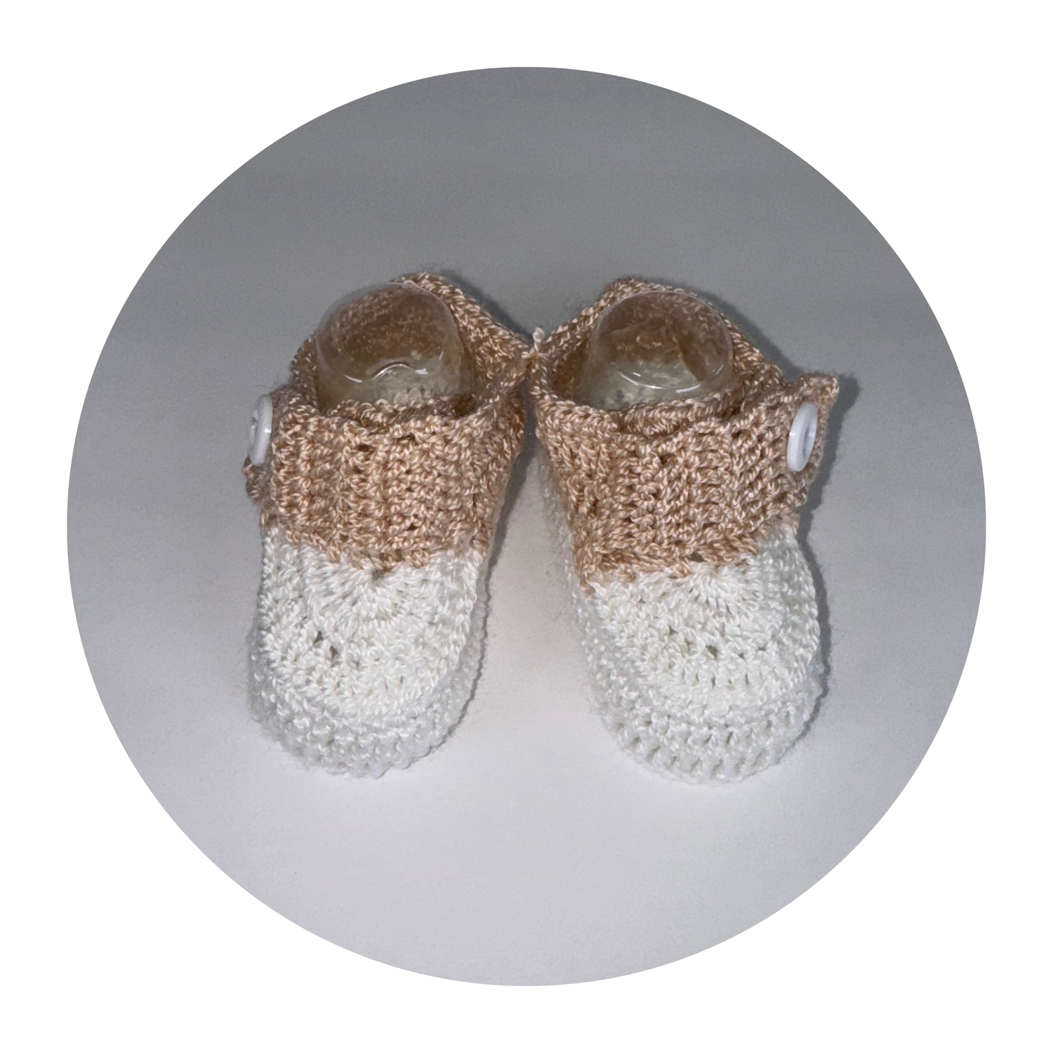 Beige Knit Shoes