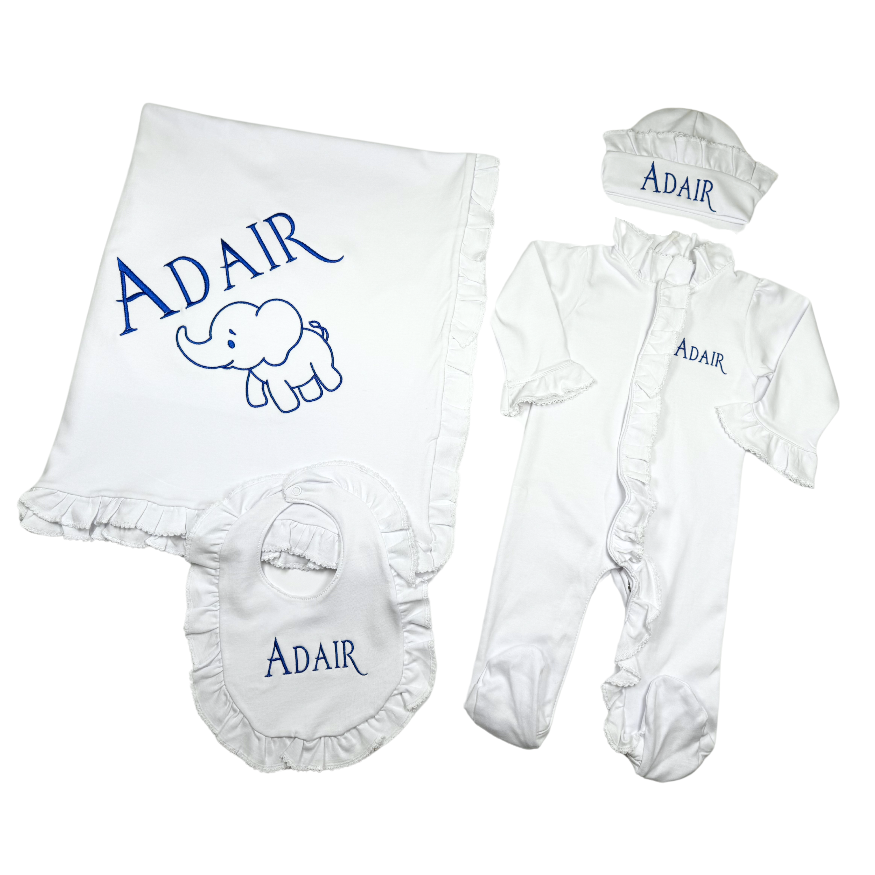 Baby white Ruffle Set