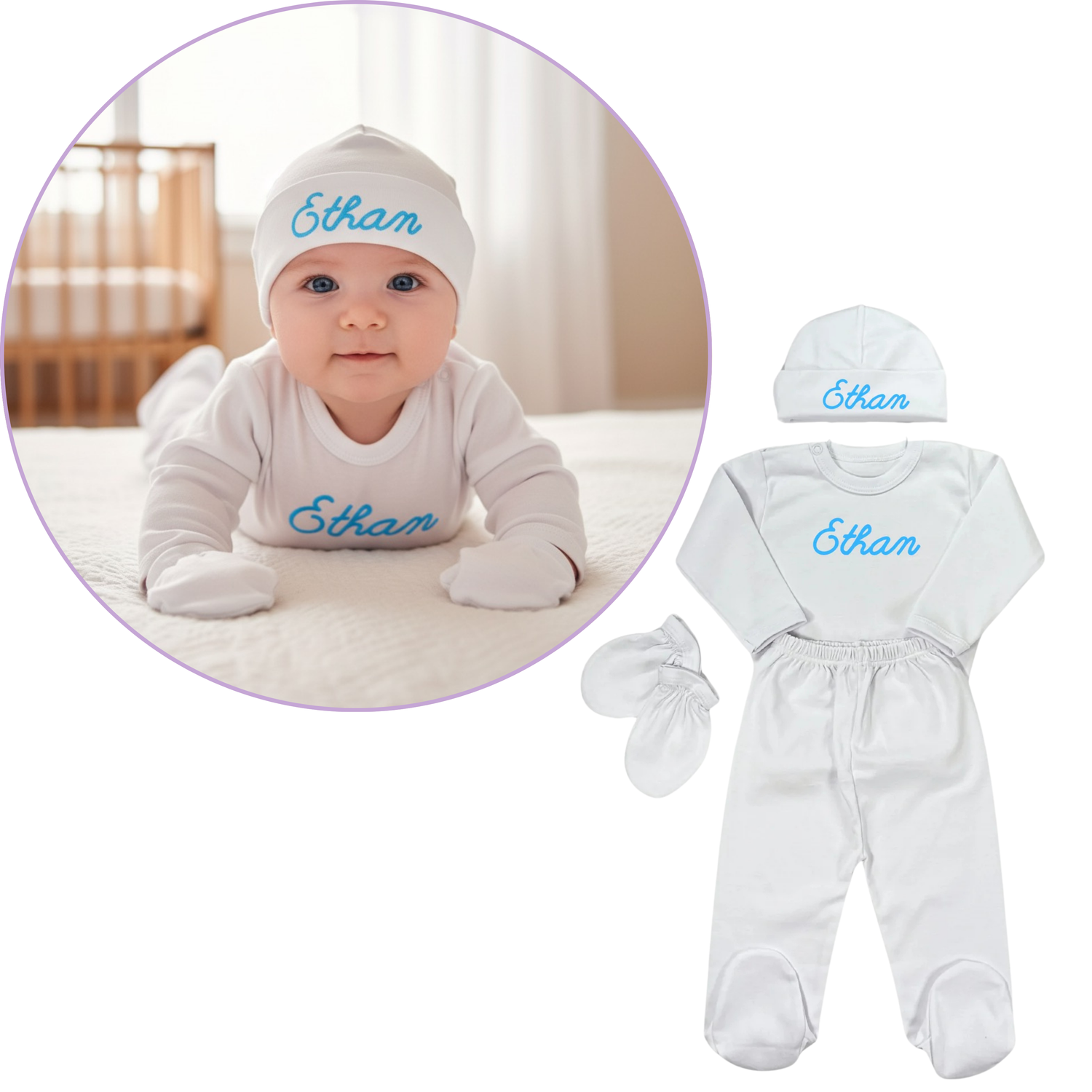 Two Pieces White Set