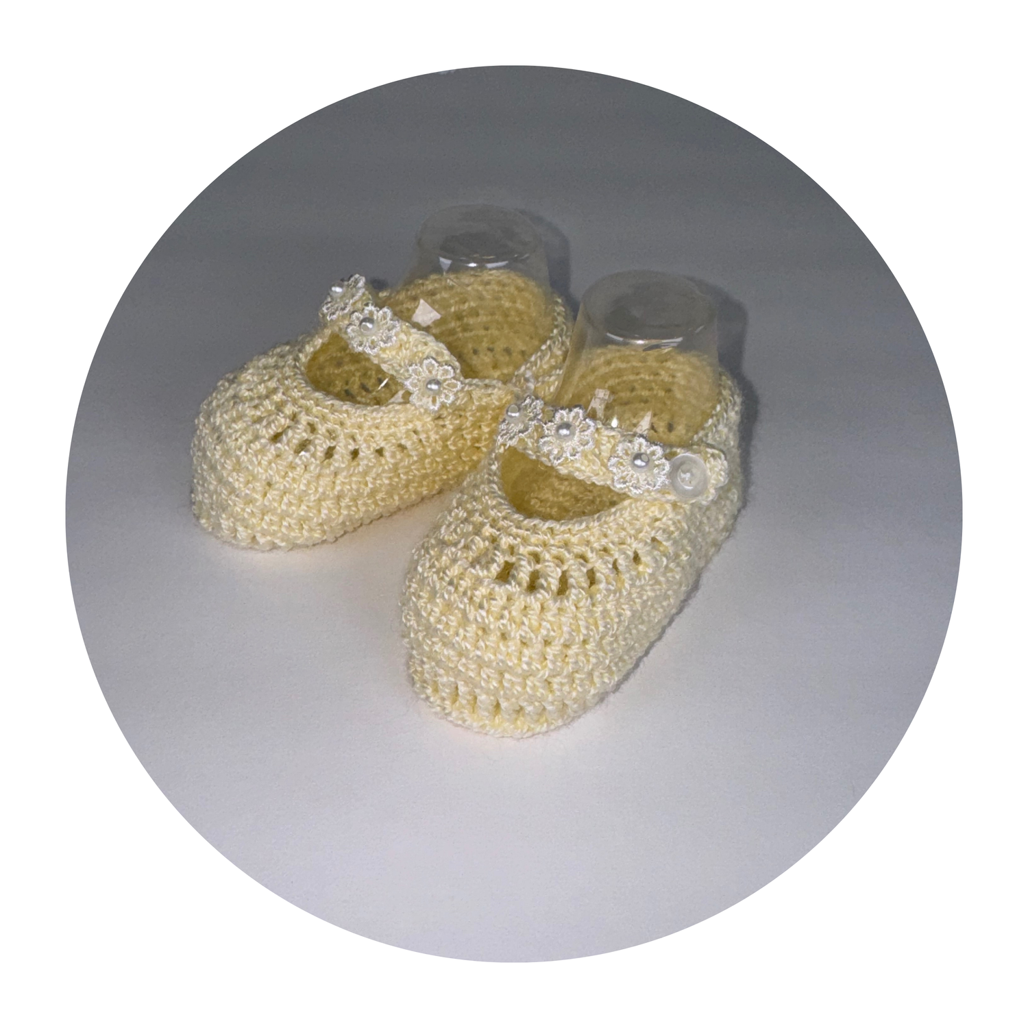 Yellow Knit Shoes