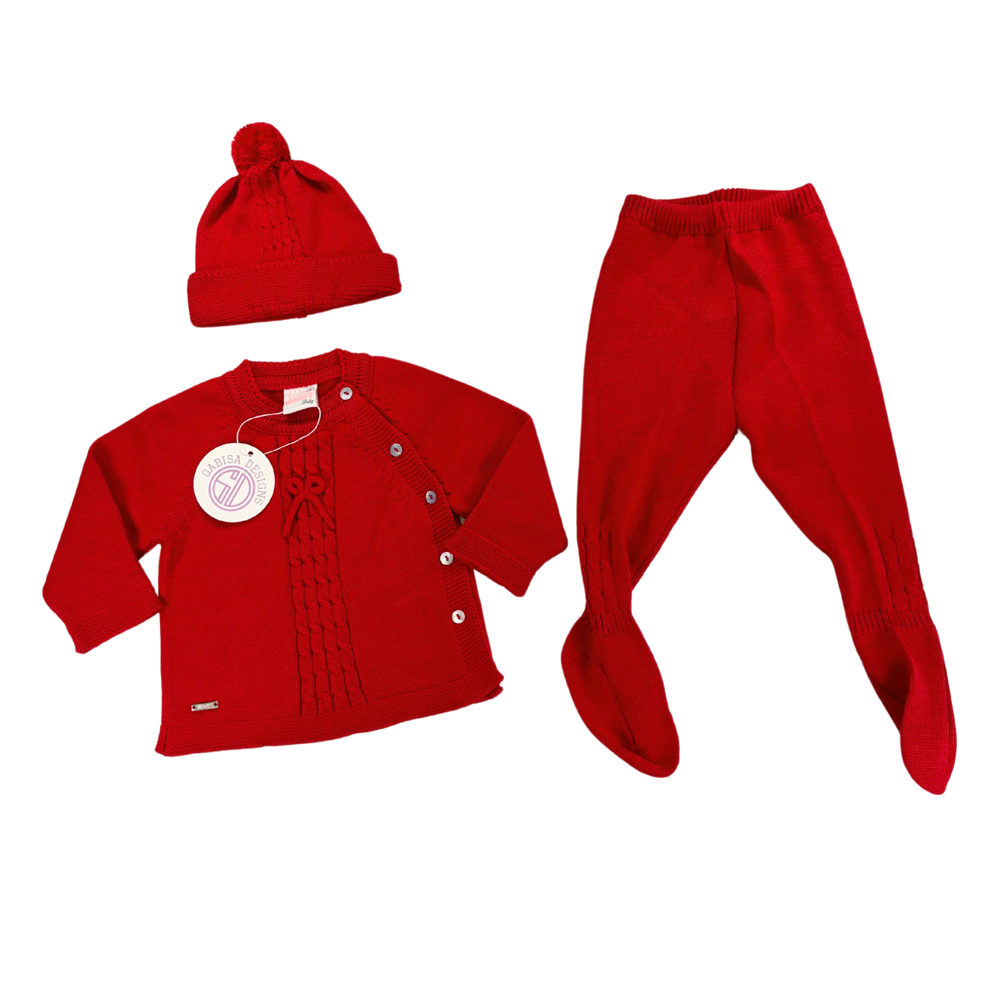 Red knit Set
