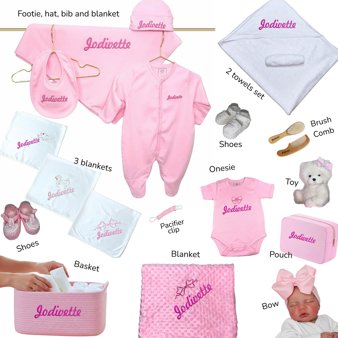 Newborn Baby Gift Set Basket