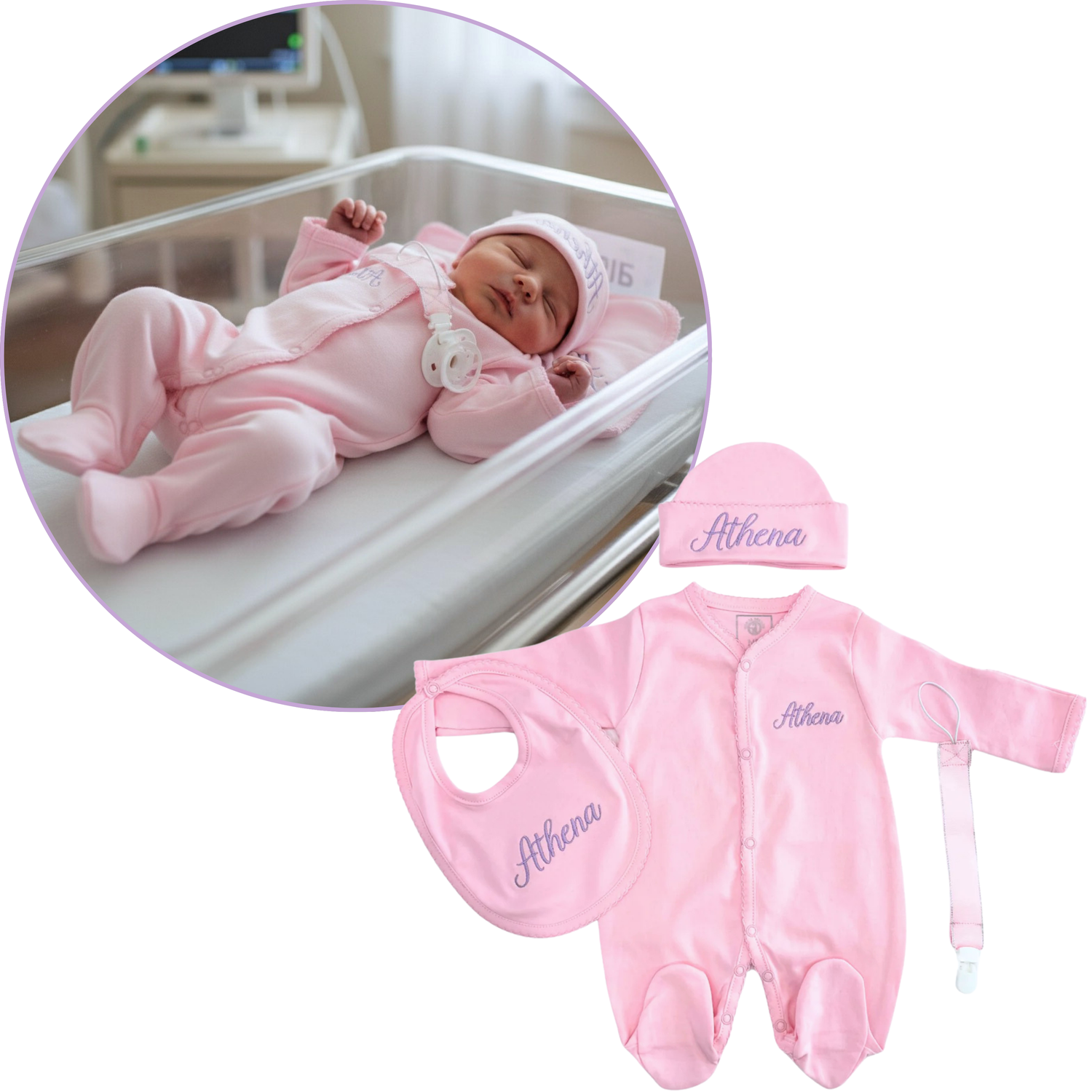 Ballet Pink Pima Cotton Baby Set
