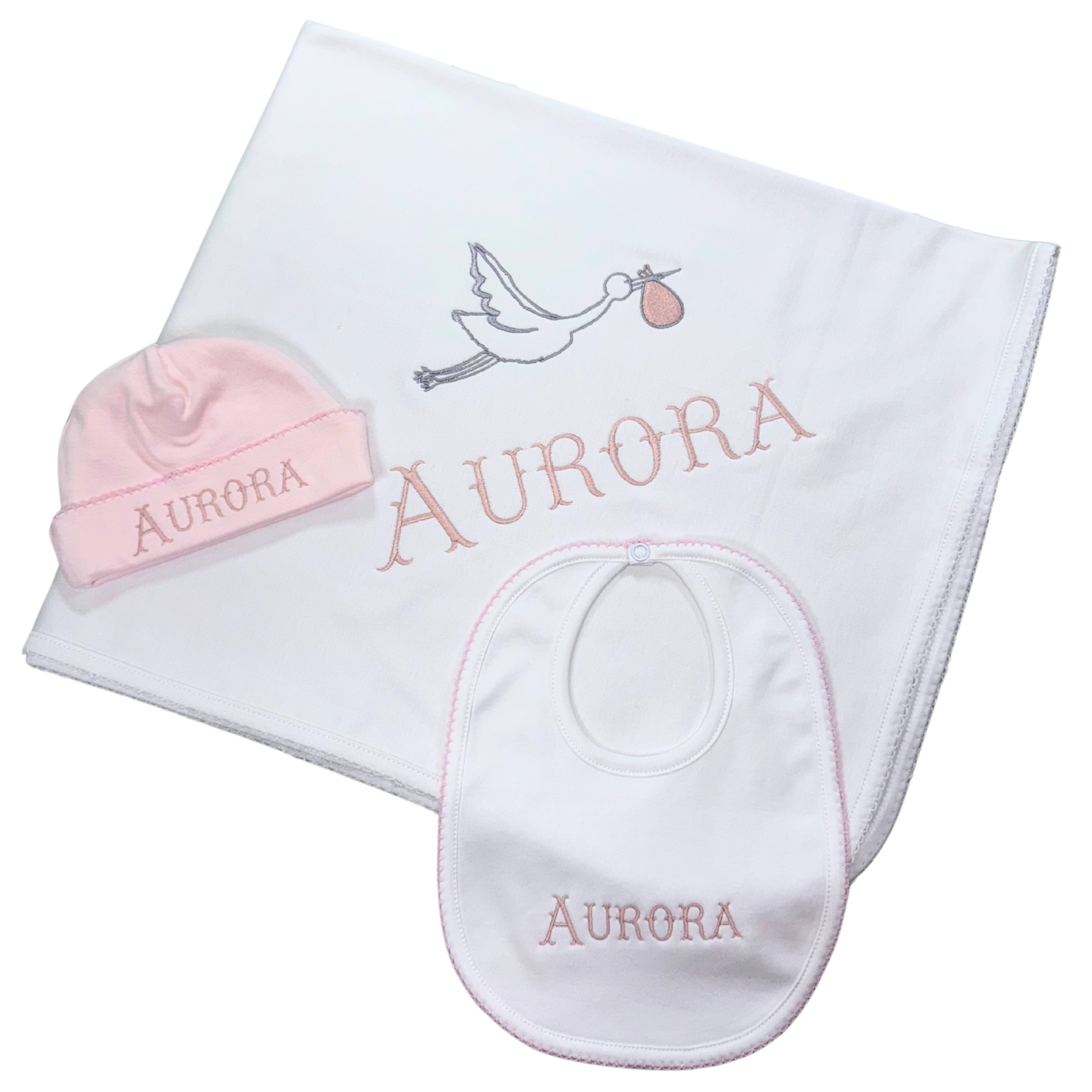 Two tones pink and white set