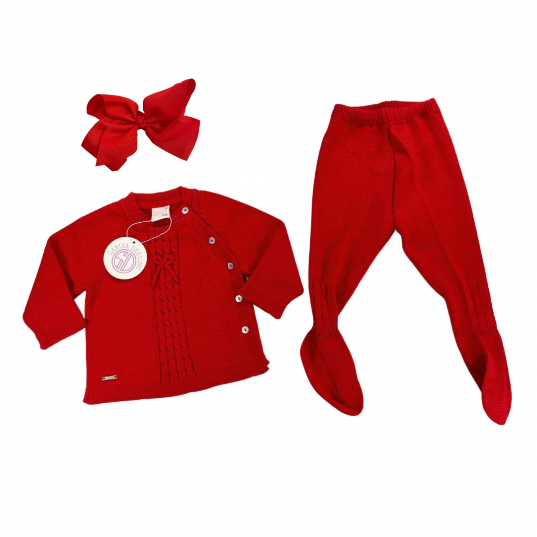 Red knit Set