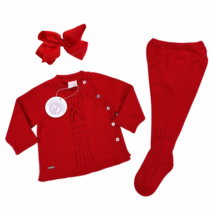 Red knit Set