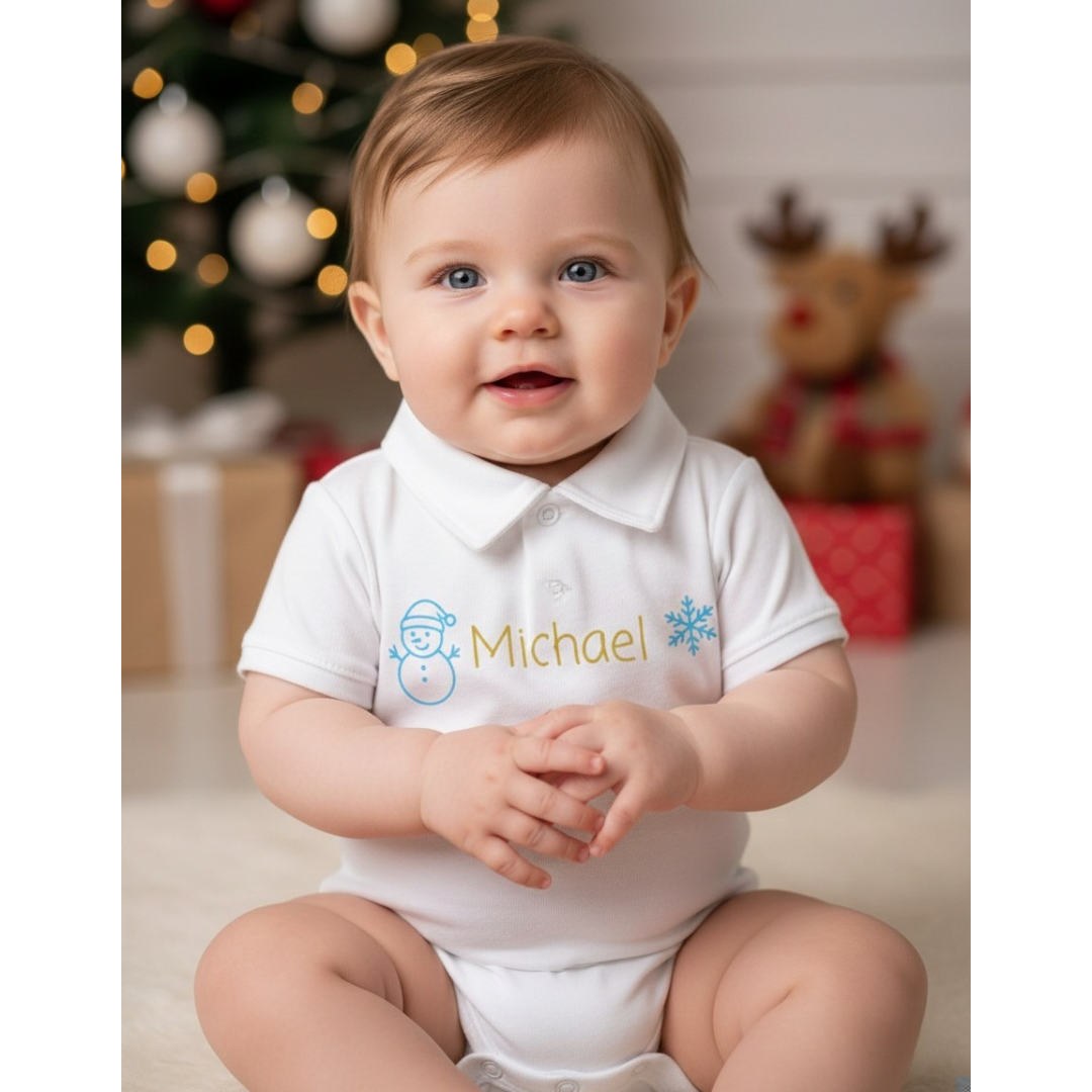 Snowman Christmas Romper