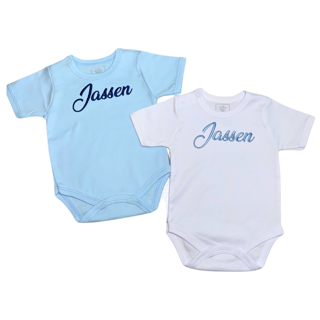 Blue &amp; White onesies set