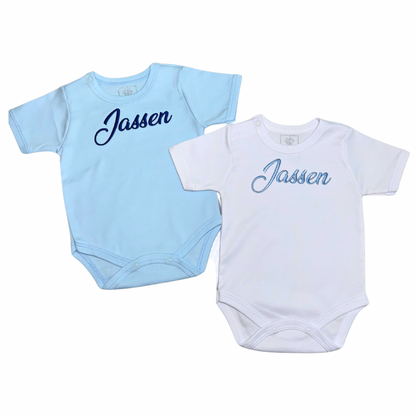 Blue &amp; White onesies set