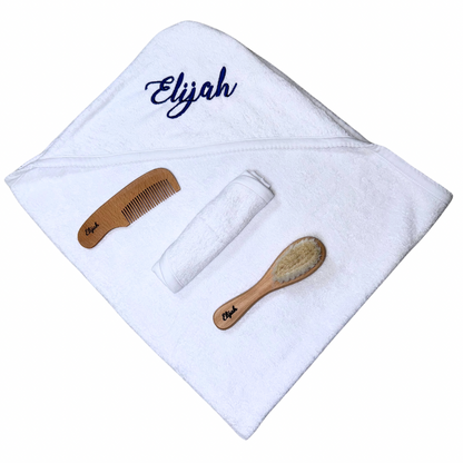 Bath Set Towel &amp; Brush Hair
