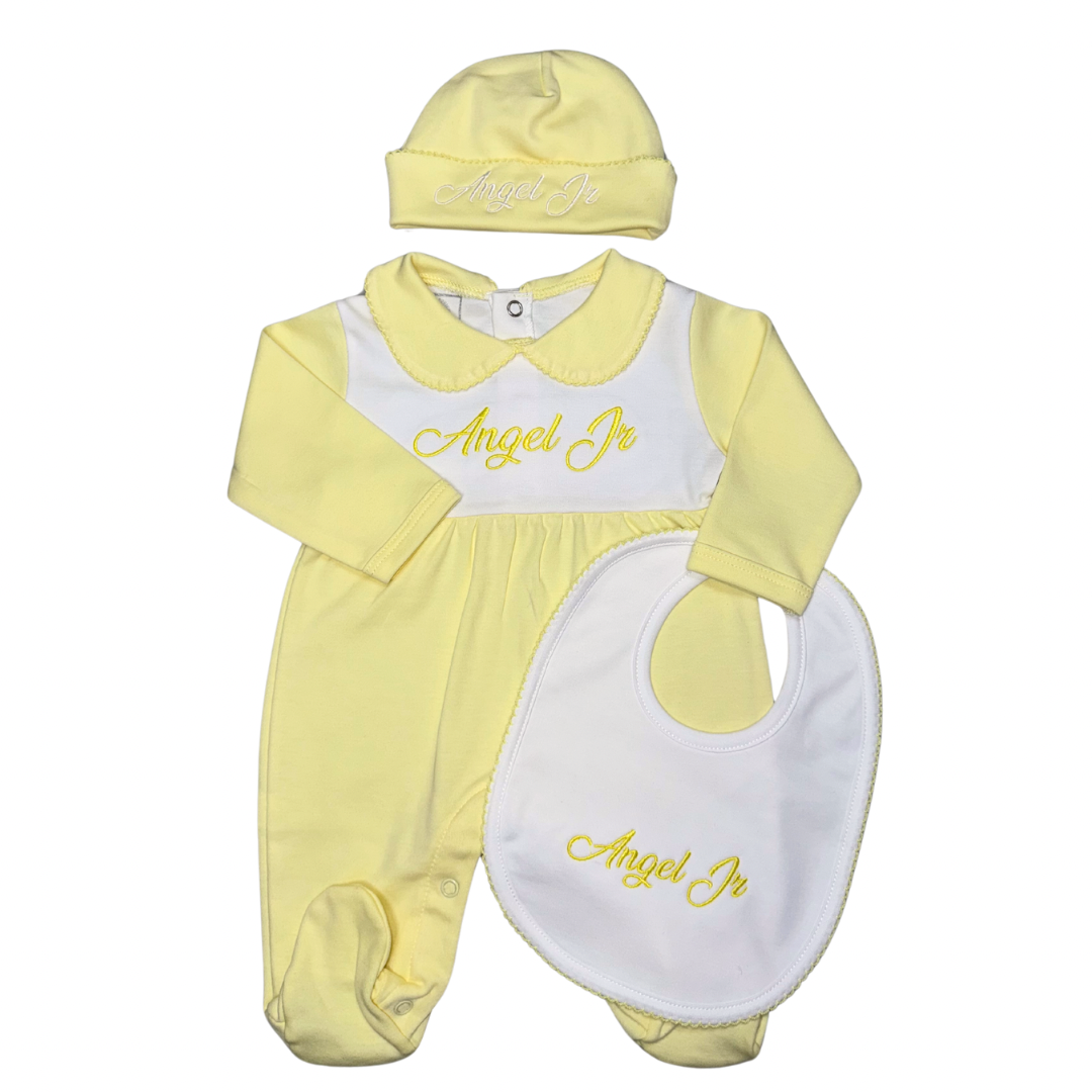 Two tones yellow and white set