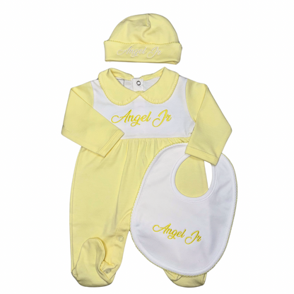 Two tones yellow and white set