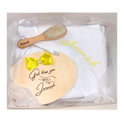 Bath Set Towel &amp; Brush Hair