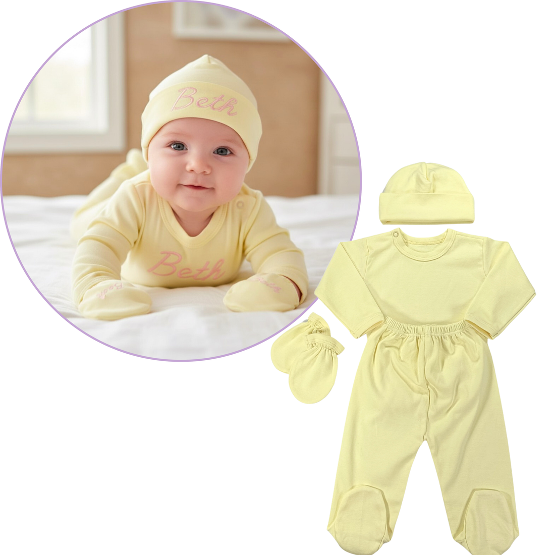 Two pieces Yellow Set