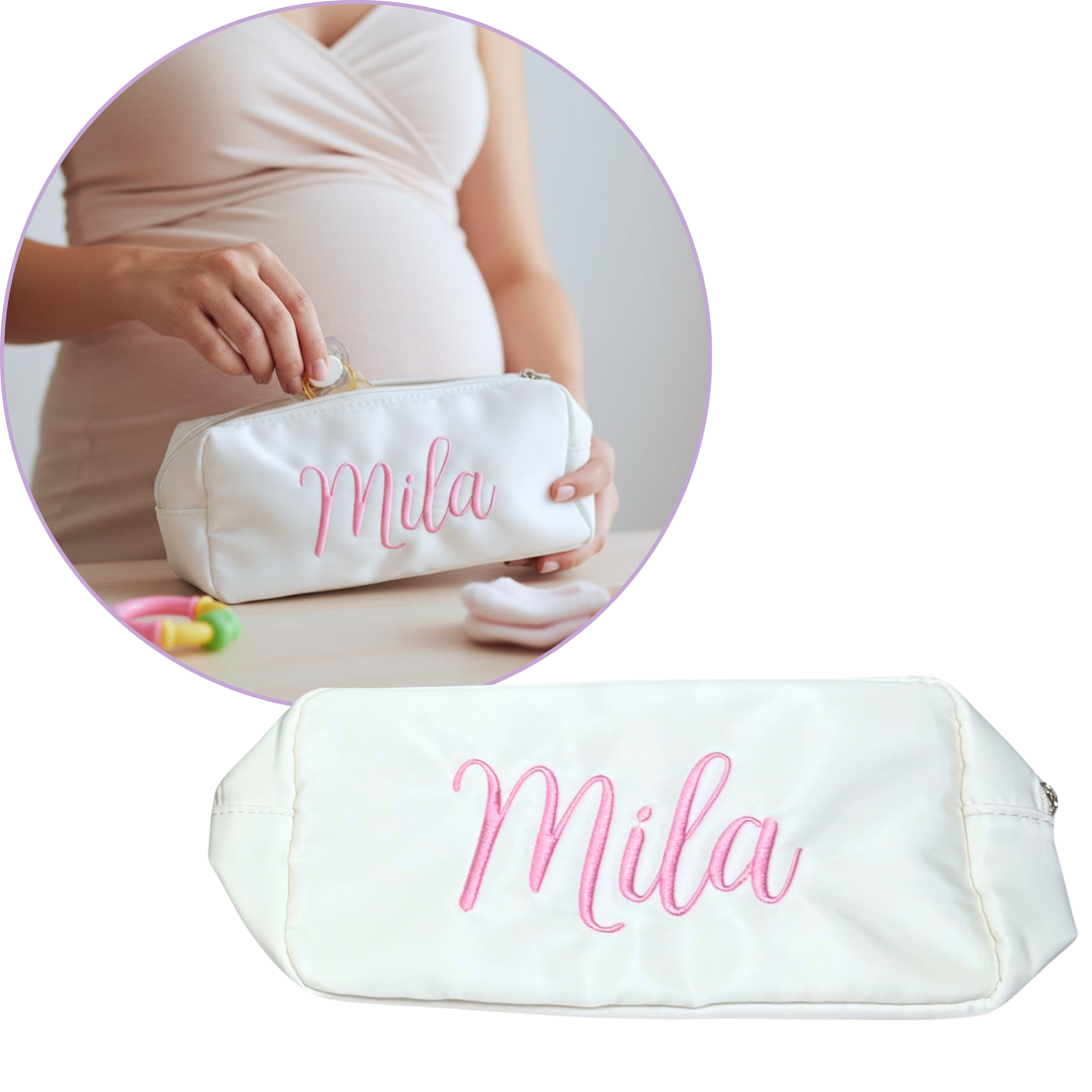 Large Nylon Baby Pouch Travel Bag