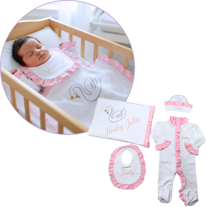 Baby Pink Ruffle Set