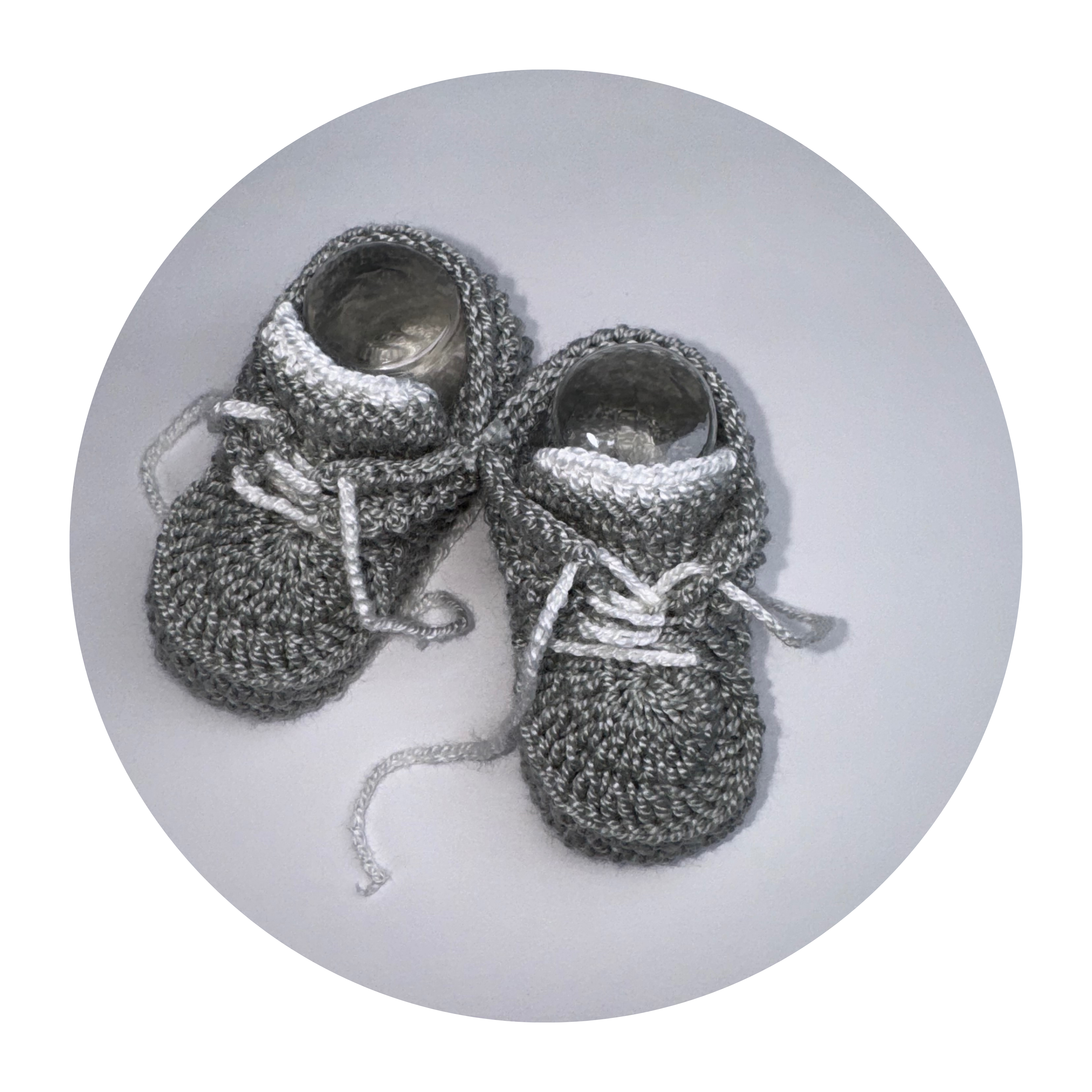 Gray Knit Shoes