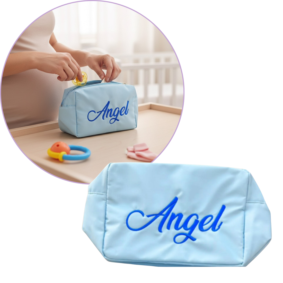 Large Nylon Baby Pouch Travel Bag