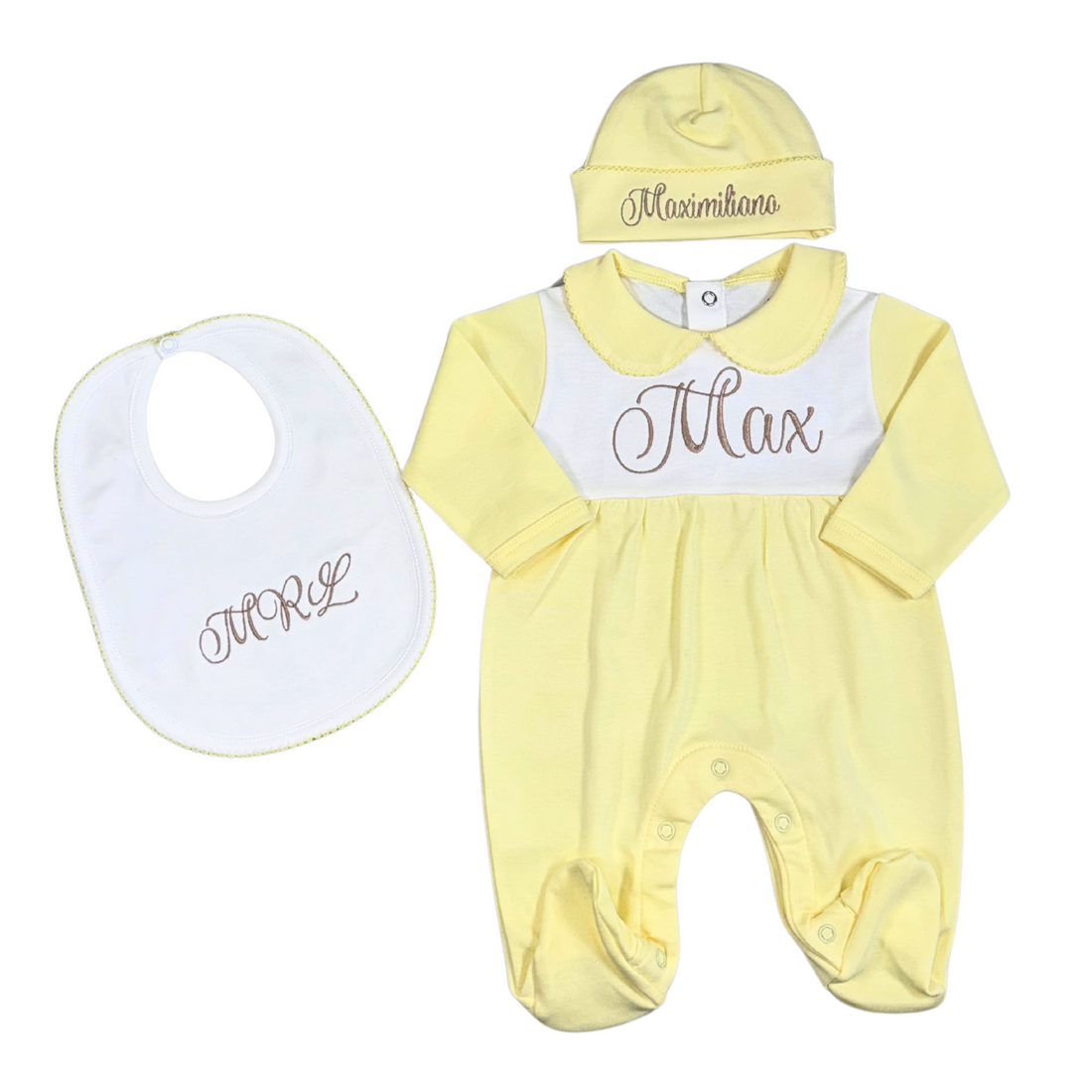 Two tones yellow and white set