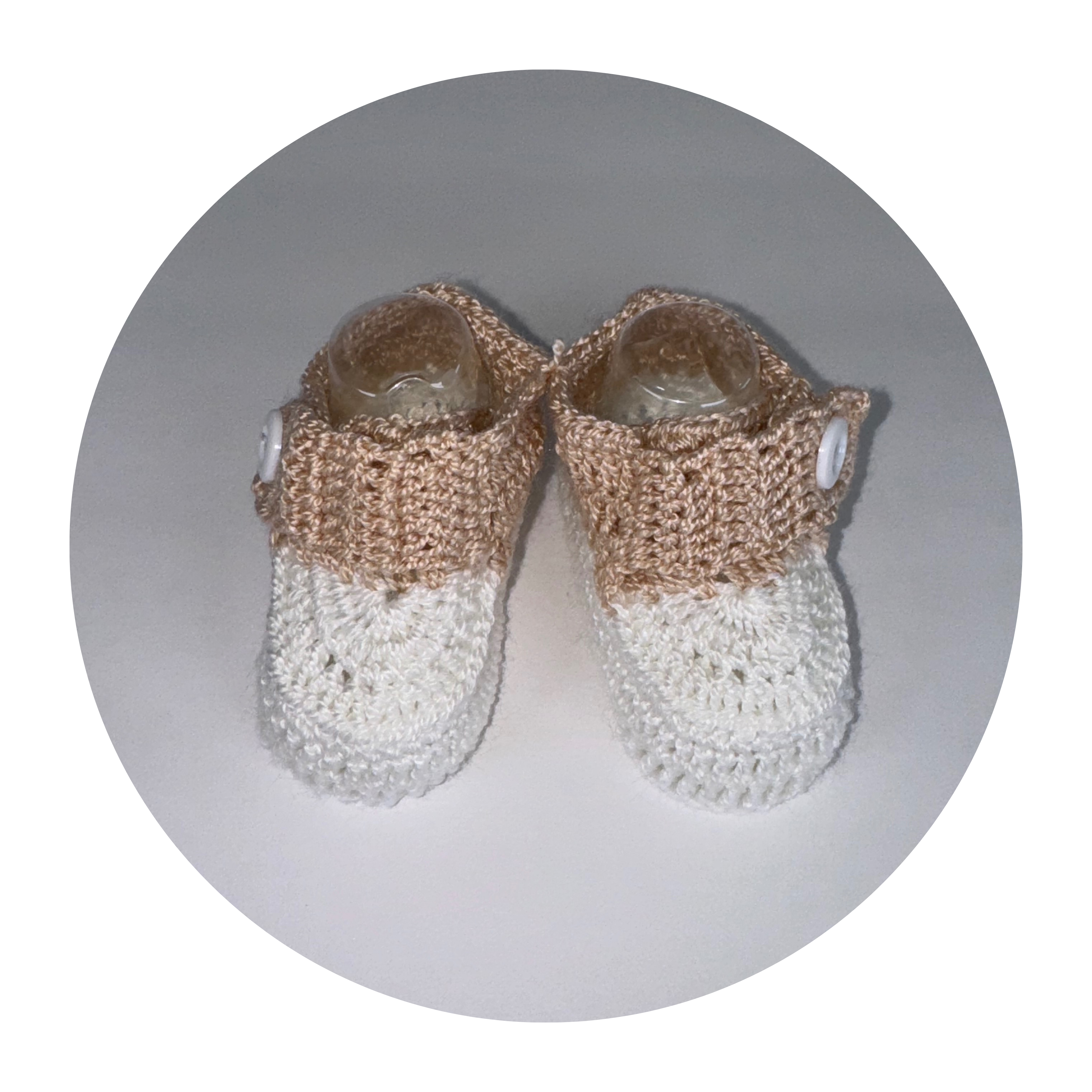 Beige Knit Shoes