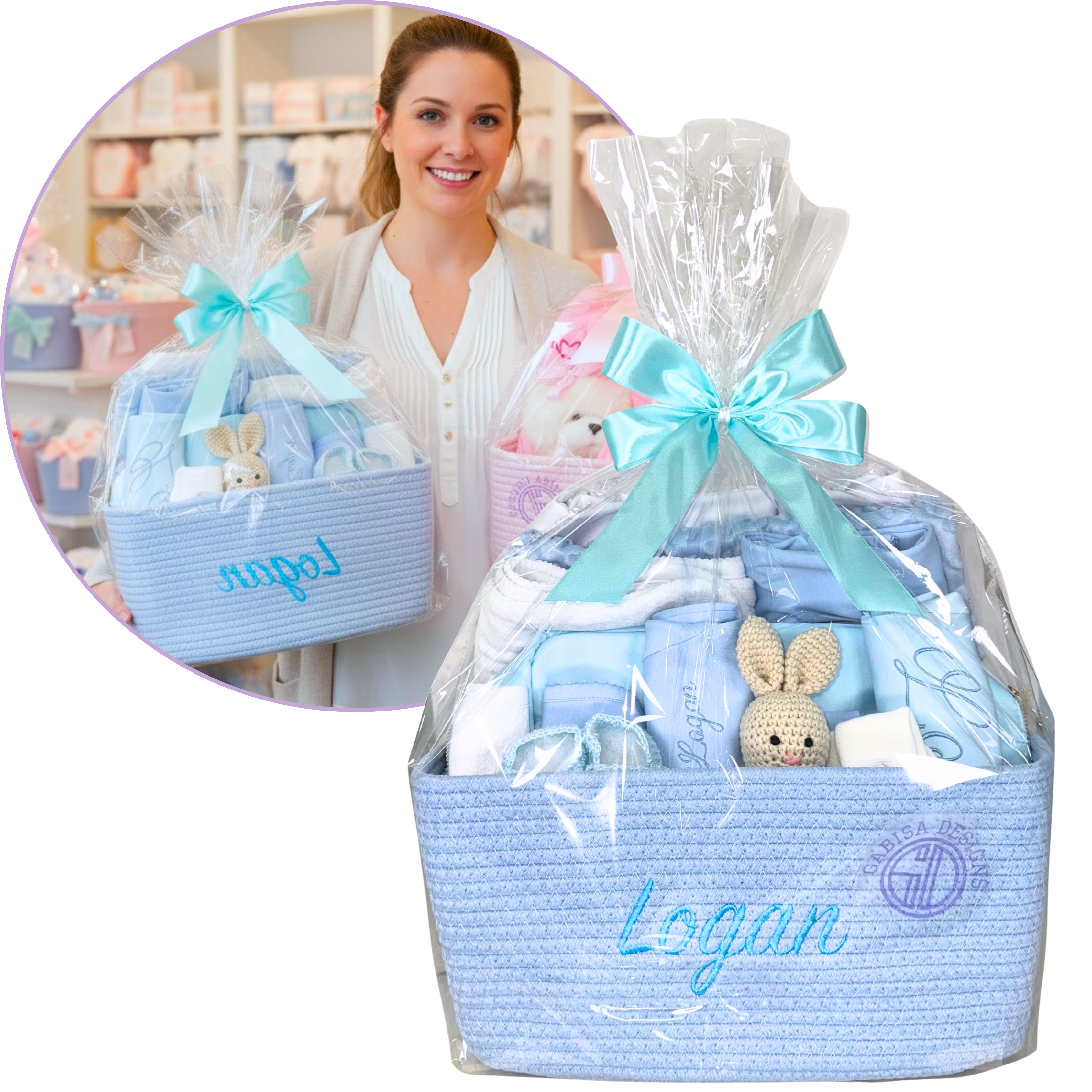 Newborn Baby Gift Set Basket