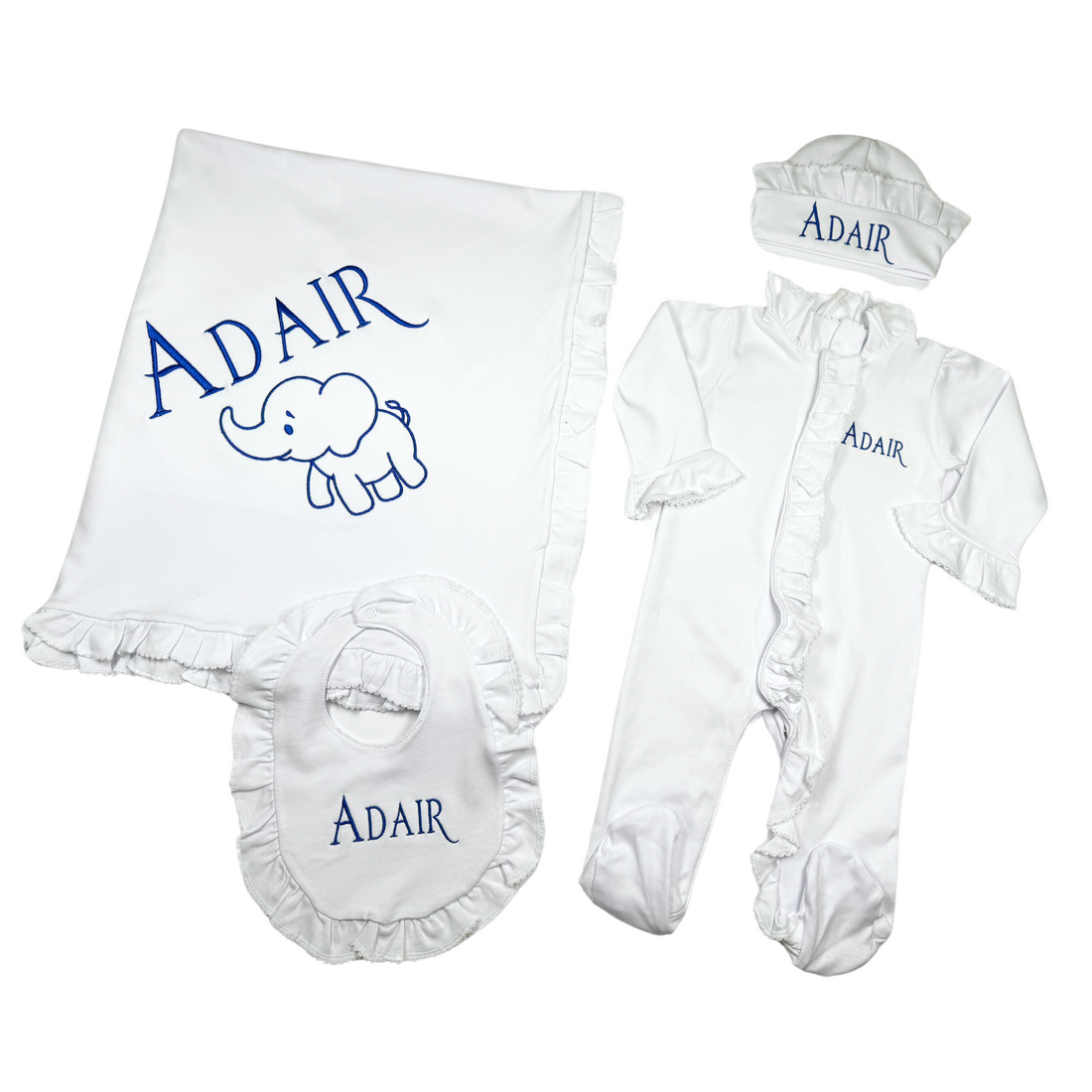 Baby white Ruffle Set