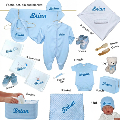 Newborn Baby Gift Set Basket