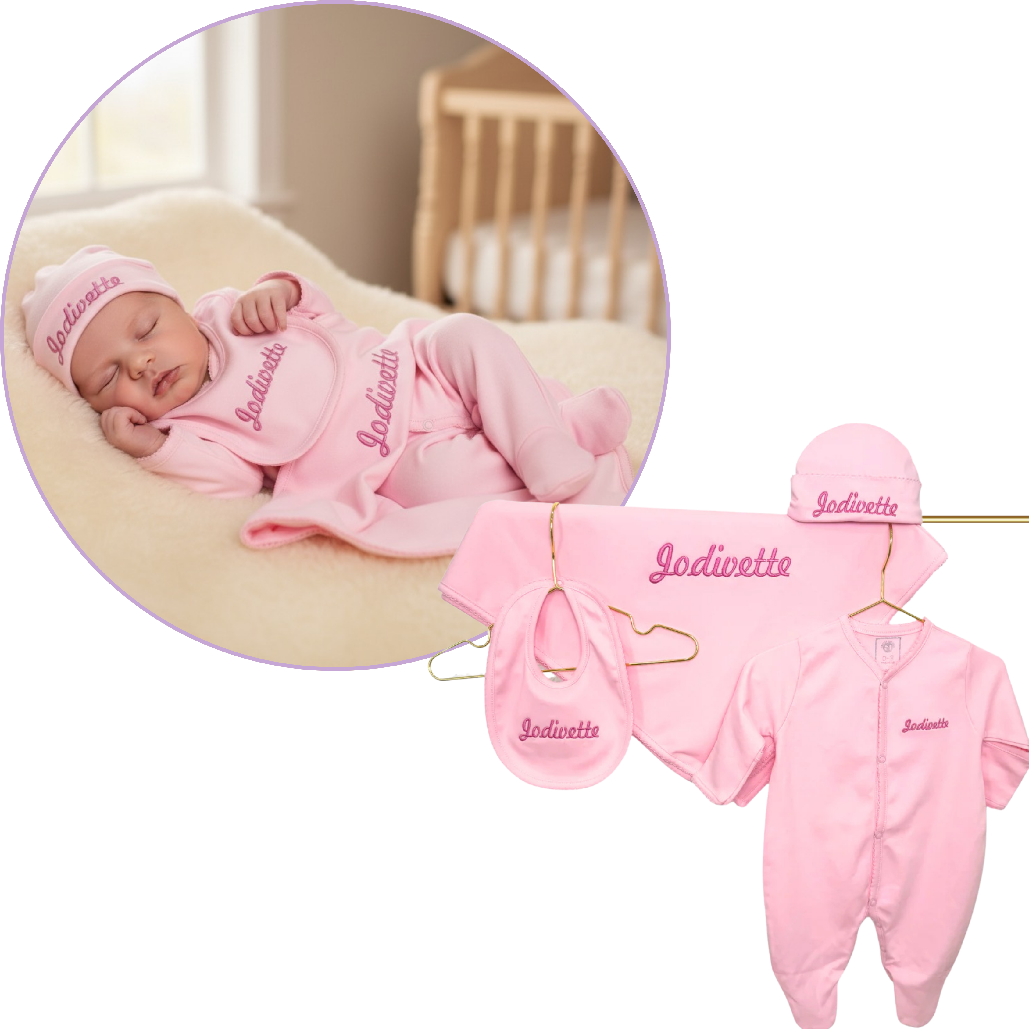 Personalized Baby Clothing 4 pieces Set