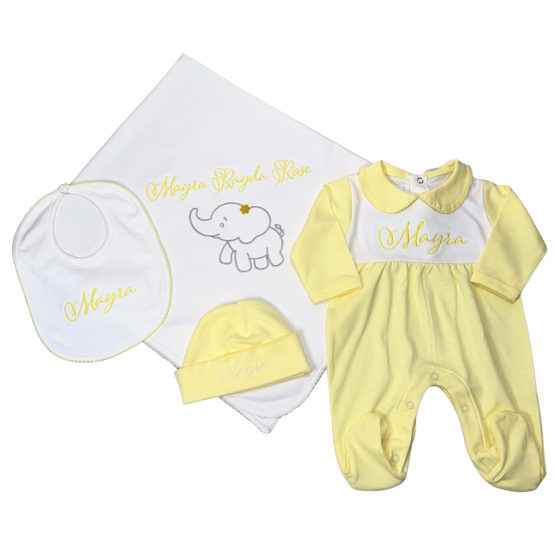 Two tones white & yellow set