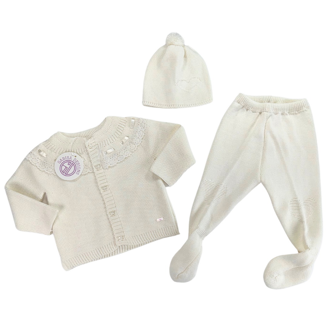 White Knit Set