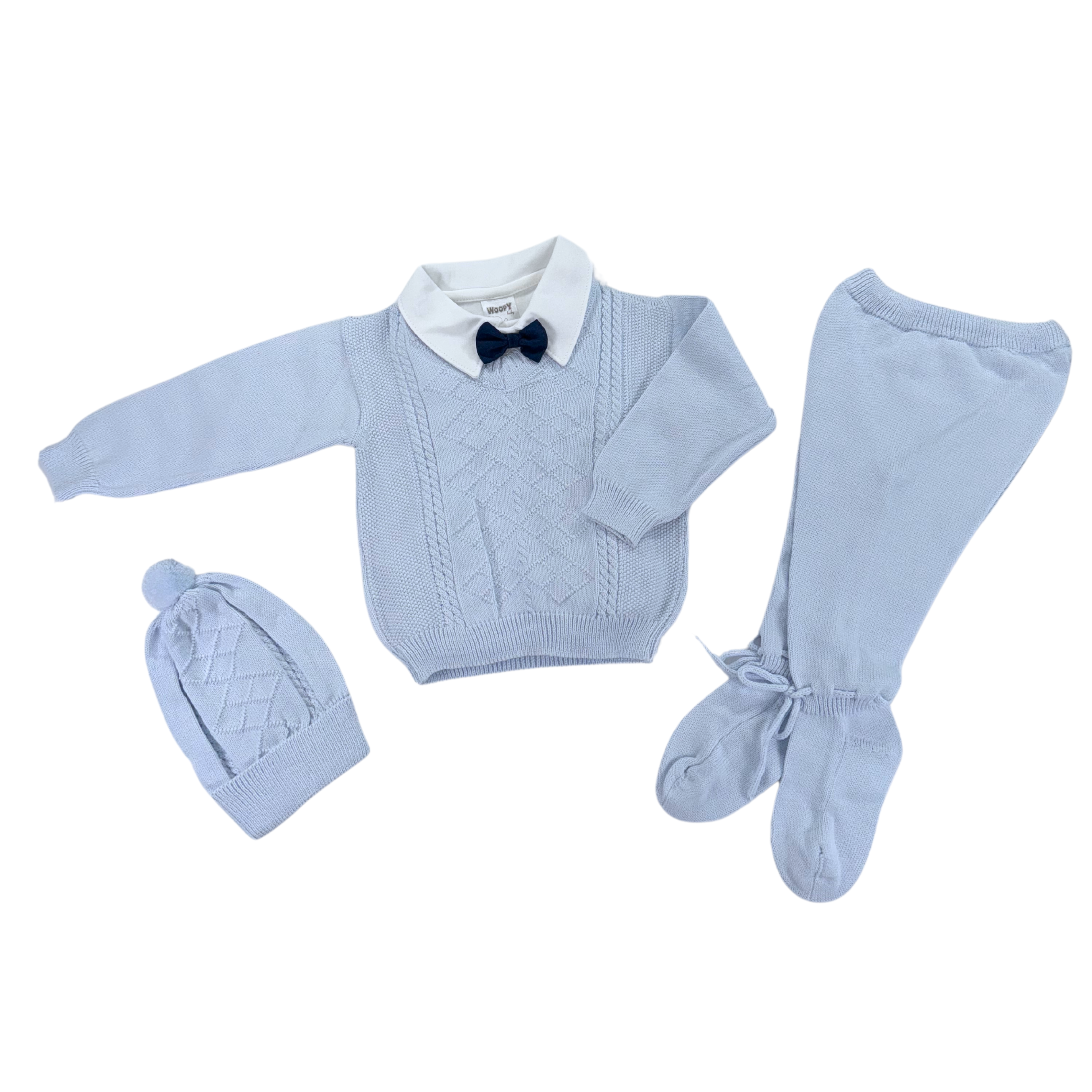 Blue Knit Set