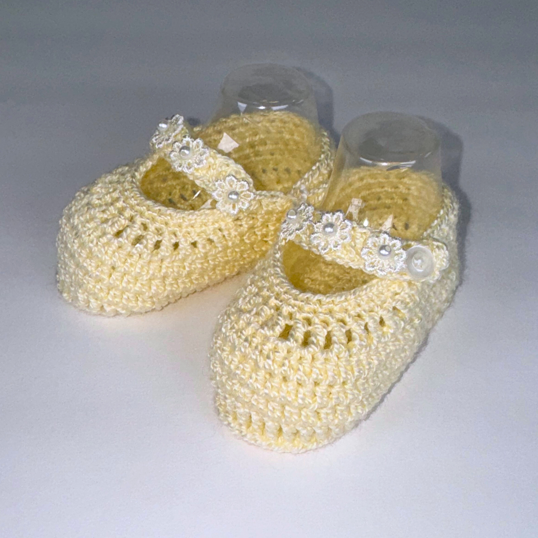 Yellow Knit Shoes