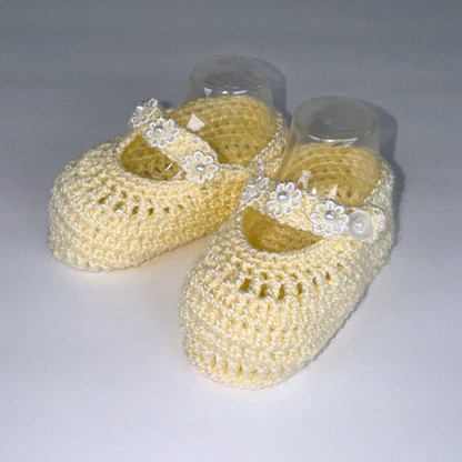 Yellow Knit Shoes