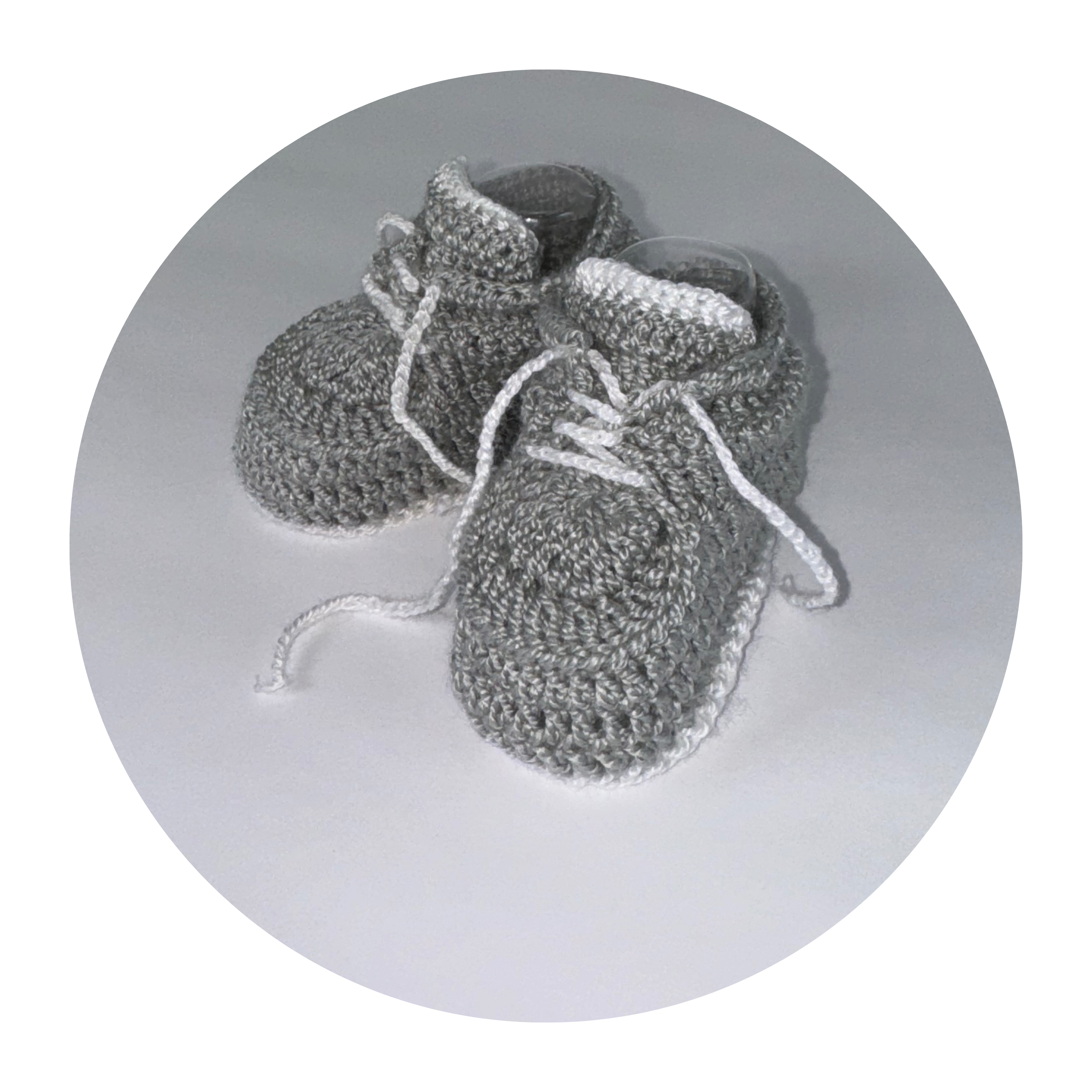 Gray Knit Shoes