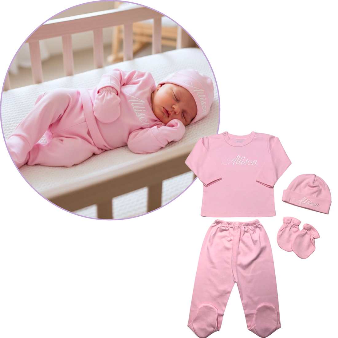 Two pieces Pink Set