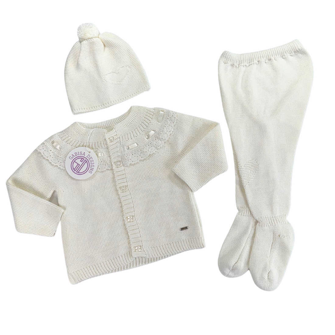 White Knit Set