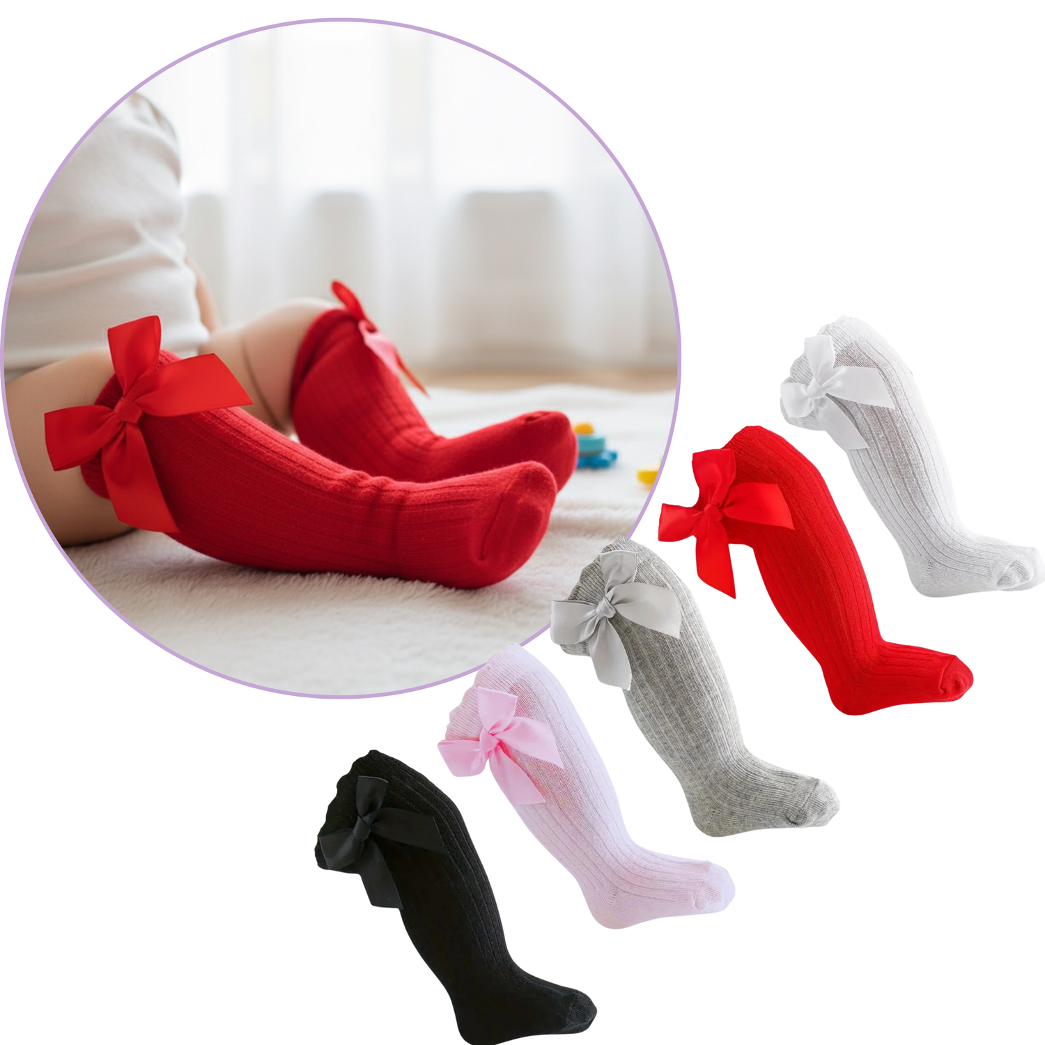 Princess Bowknot Socks